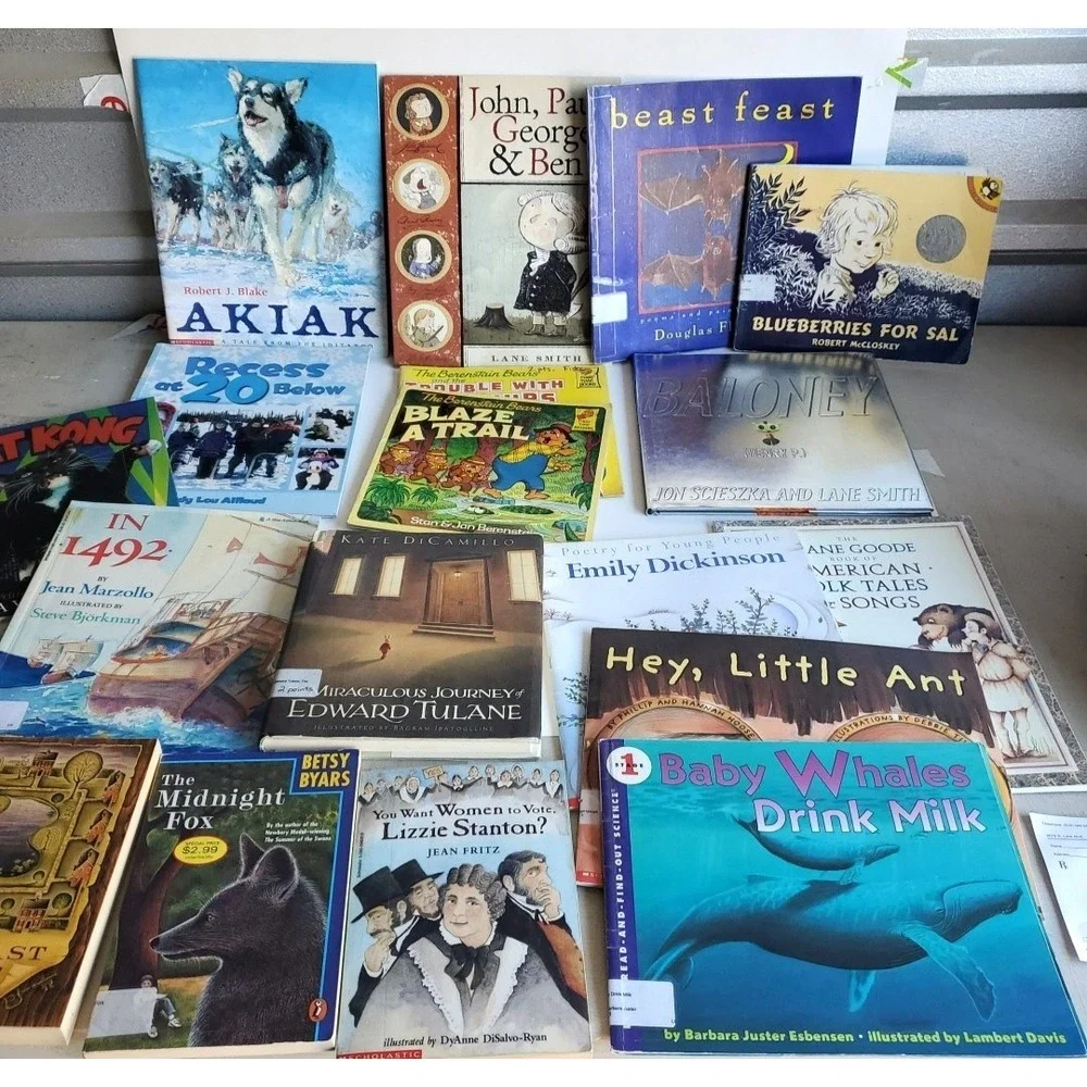 19 Book lot Homeschool Teacher Library Level 4 Blueberries for Sal Pearson PB HC